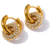 Brinco Elo com Zircônias Banhado em Ouro 18k