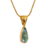 Colar Feminino Pingente Gota Banhado em Ouro 18k
