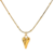 Colar Feminino Pingente Coração Banhado em Ouro 18k