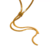 Colar Fita Longo Banhado em Ouro 18k