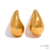 Brinco Gota Lisa Banhado em Ouro 18k