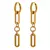 Imagem do Brinco Elos Banhado em Ouro 18k
