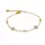 Pulseira Delicada Flor de Zircônia Banhado em Ouro 18k
