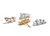 Brinco Pérolas com Zircônias Banhado em Ouro 18k - comprar online