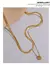 Colar Duplo Feminino Banhado em Ouro 18k - Pedrita Jóias