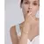 Pulseira Texturizada com Pedra de Zircônia - comprar online