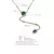 Colar Feminino Elegante com Zircônia Banhado em Ouro 18k na internet