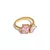 Anel Feminino Regulável com Zircônia Banhado em Ouro 18k - loja online