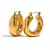 Brinco Argola Lisa Banhada em Ouro 18k na internet