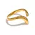 Anel Minimalista Regulável Banhado em Ouro 18k - comprar online