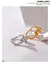 Anel Feminino Gota Dupla Lisa Regulável Banhado em ouro 18k - comprar online