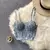Imagem do Camisola feminina com Pétala 3D bordada, Sutiã Bustier, Tops cortados, Roupa i
