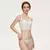 Camisola feminina com Pétala 3D bordada, Sutiã Bustier, Tops cortados, Roupa i - Moda Plus
