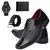 KIT Sapato Masculino Social + Cinto Carteira e Relogio
