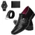 KIT Sapato Masculino Social + Cinto Carteira e Relogio - comprar online