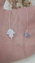 PULSEIRA OLHO GREGO CRAVEJADO COM MÃO DE FATIMA - comprar online