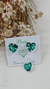 CONJUNTO CORAÇÃO VERDE AGUA MAIOR - comprar online