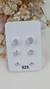 TRIO DE BRINCO PONTO DE LUZ BRANCO EMBUTIDO - comprar online