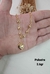 PULSEIRA CORAÇÃO COM BOLINHAS DOURADAS - comprar online