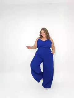 Calça Pantalona em Tecido Mirella Stretch/Duna com Detalhes Elegantes na internet