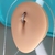 Argola Para Umbigo Titânio 2 Fileiras Zircônia - Argentum Piercings e Perfurações 