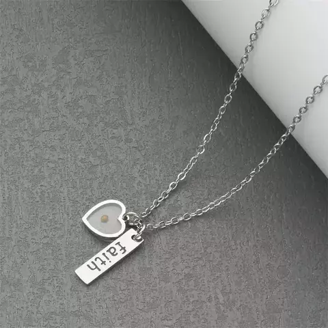 Collar Grano de Mostaza Corazón