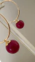 BRINCO ARGOLA MURANO CHERRY na internet