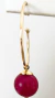 BRINCO ARGOLA MURANO CHERRY - comprar online