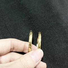 Aro acero dorado con corazon pack x12pares elegir medida - comprar online