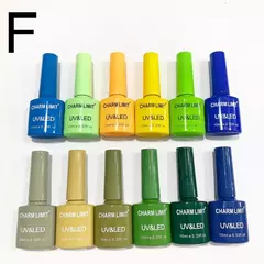 Caja*12 Esmaltes Semipermanentes Gel Color Uv Led charm limit