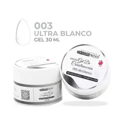 Gel de Construcción 30ml #003 Ultra Blanco Uv/Led Cherimoya