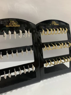 Aro serpiente con stras blanco pack x12, elegir color