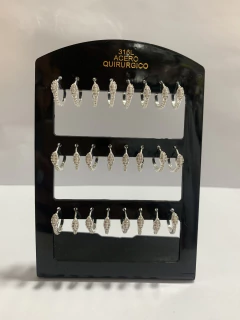 Aro serpiente con stras blanco pack x12, elegir color - comprar online