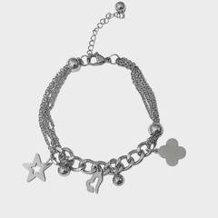 Pulsera de acero quirurgico con dijes