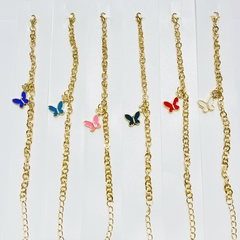 Pulsera por paquete 12 con dije mariposa