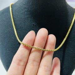 Cadena acero dorado 60cm - comprar online