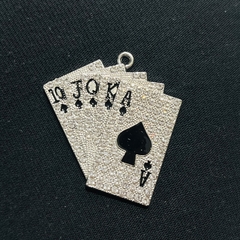 Dije carta poker con strass