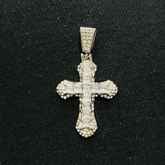 Dije cruz con strass