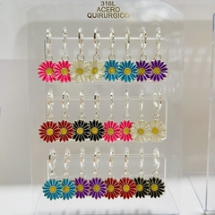 Aro colgante margarita pack x12 elegir color - comprar online