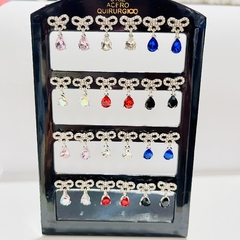Arito moño colgante gota pack x12 elegir color - comprar online