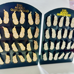 Arito pluma strass pack x12