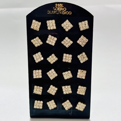 Arito cuadrado chico strass pack x12 en internet