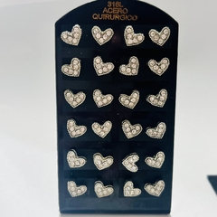 Arito corazón strass pack x12 - comprar online