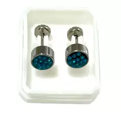Abridores acero quirurgico con strass traba a presion elegir color - comprar online