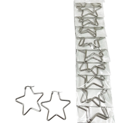 Imagen de Aro estrella acero quirúrgico pack x12 elegir medida