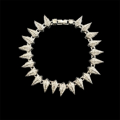 Pulsera cubana Strass 1.4cm elegir color - comprar online