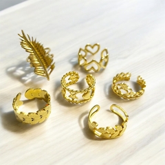 Anillo ajustable acero quirúrgico caja x36 elegir color - comprar online