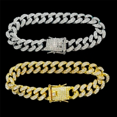 Pulsera cubana 1.2cmx20cm de elegir color