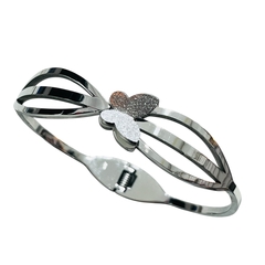 Pulsera esclava mariposa acero quirúrgico