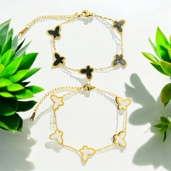 Pulsera mariposa acero dorado
